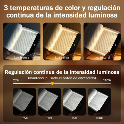 Luz LED de Lectura Nocturna con 3 Tonos