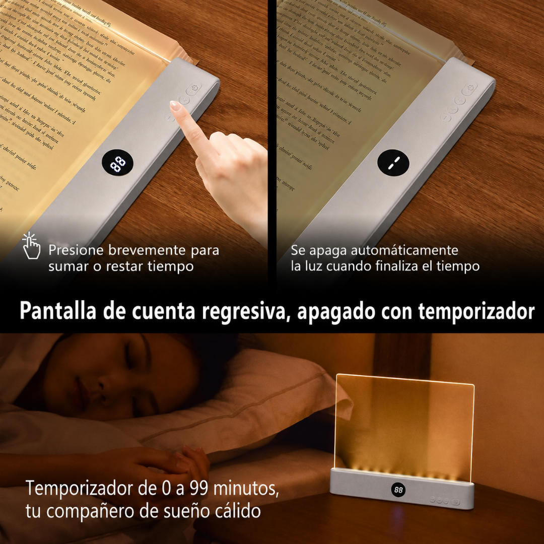 Luz LED de Lectura Nocturna con 3 Tonos
